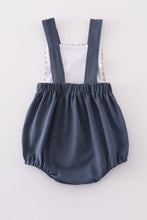 Load image into Gallery viewer, Blue he is risen embroidery boy bubble