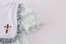 Load image into Gallery viewer, Blue he is risen embroidery set