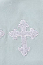 Load image into Gallery viewer, Blue cross embroidery bubble