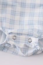 Load image into Gallery viewer, Blue plaid he is risen embroidery bubble