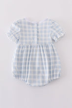 Load image into Gallery viewer, Blue plaid he is risen embroidery bubble