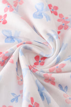 Load image into Gallery viewer, Blue bow lattice print blanket