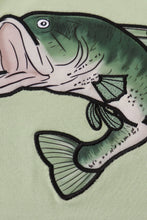 Load image into Gallery viewer, Green Fish Applique Top