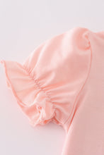 Load image into Gallery viewer, Pink Floral Print Bow Applique Bloomer Set