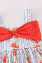Load image into Gallery viewer, Apple print bow bloomer set