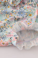 Load image into Gallery viewer, Pink floral character applique bubble