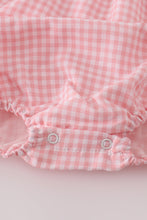 Load image into Gallery viewer, Pink floral smocked bubble