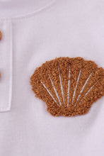 Load image into Gallery viewer, Green plaid sea shell french knot shorts est