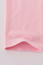 Load image into Gallery viewer, Pink bow embroidery dot ruffle pants set