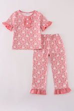 Load image into Gallery viewer, Halloween ghost print ruffle pajama set