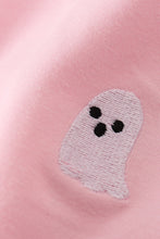 Load image into Gallery viewer, Pink ghost embroidery ruffle dress