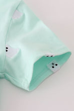 Load image into Gallery viewer, Green ghost embroidery top