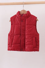 Load image into Gallery viewer, Maroon mom&me puffer vest