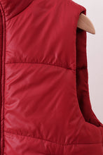 Load image into Gallery viewer, Maroon mom&me puffer vest