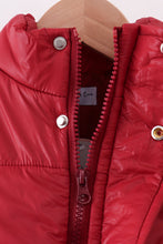 Load image into Gallery viewer, Maroon mom&me puffer vest