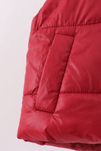Load image into Gallery viewer, Maroon mom&me puffer vest