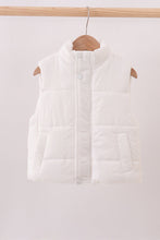 Load image into Gallery viewer, White mom&me puffer vest