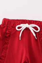 Load image into Gallery viewer, Alabama polka dot elephant french knot ruffle pants set