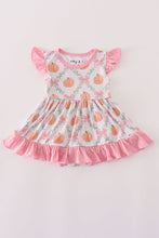 Load image into Gallery viewer, Pink pumpkin bamboo ruffle bubble