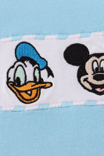 Load image into Gallery viewer, Blue character embroidery romper