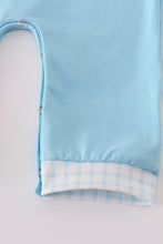 Load image into Gallery viewer, Blue character embroidery romper
