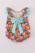 Load image into Gallery viewer, Pink pumpkin print ruffle bubble