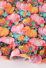 Load image into Gallery viewer, Pink pumpkin print ruffle pants set