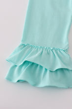 Load image into Gallery viewer, Pink pumpkin print ruffle pants set