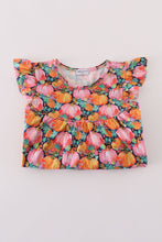 Load image into Gallery viewer, Pink pumpkin print ruffle pants set