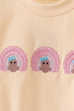 Load image into Gallery viewer, Beige turkey embroidery bubble