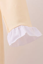 Load image into Gallery viewer, Beige turkey embroidery ruffle dress