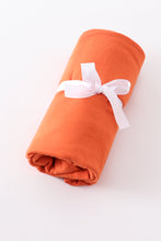Load image into Gallery viewer, Orange baby bamboo swaddle blanket