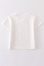 Load image into Gallery viewer, Cream blank basic t-shirt Adult Kids and baby bubble
