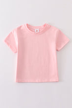 Load image into Gallery viewer, Pink blank basic t-shirt Adult Kids and baby bubble