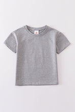 Load image into Gallery viewer, Gray blank basic t-shirt Adult Kids and baby bubble