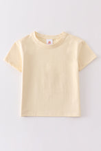 Load image into Gallery viewer, Beige blank basic t-shirt Adult Kids and baby bubble