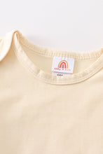 Load image into Gallery viewer, Beige blank basic t-shirt Adult Kids and baby bubble