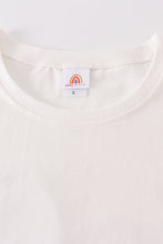 Load image into Gallery viewer, Cream blank basic t-shirt Adult Kids and baby bubble
