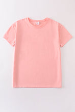 Load image into Gallery viewer, Pink blank basic t-shirt Adult Kids and baby bubble