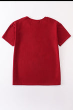 Load image into Gallery viewer, Maroon blank basic t-shirt Adult Kids and baby bubble