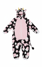 Load image into Gallery viewer, Cow Onesie Animal Costume Girls Women Pajamas