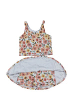 Load image into Gallery viewer, Floral print girl 2pc swimsuit