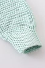 Load image into Gallery viewer, Blue hand-embroidery bunny pullover sweater