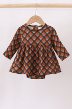 Load image into Gallery viewer, Premium brown plaid muslin bubble