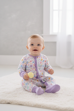 Load image into Gallery viewer, Premium butterfly garden bamboo romper