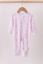 Load image into Gallery viewer, Premium pink boots bamboo romper