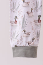 Load image into Gallery viewer, Premium green mallard print bamboo pants set