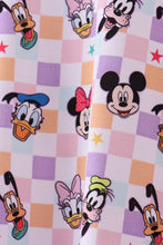 Load image into Gallery viewer, Premium purple character print bamboo pants set