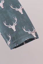 Load image into Gallery viewer, Premium forest reindeer print bamboo dress