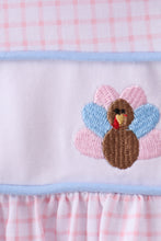 Load image into Gallery viewer, Premium turkey embroidery gingham pants set